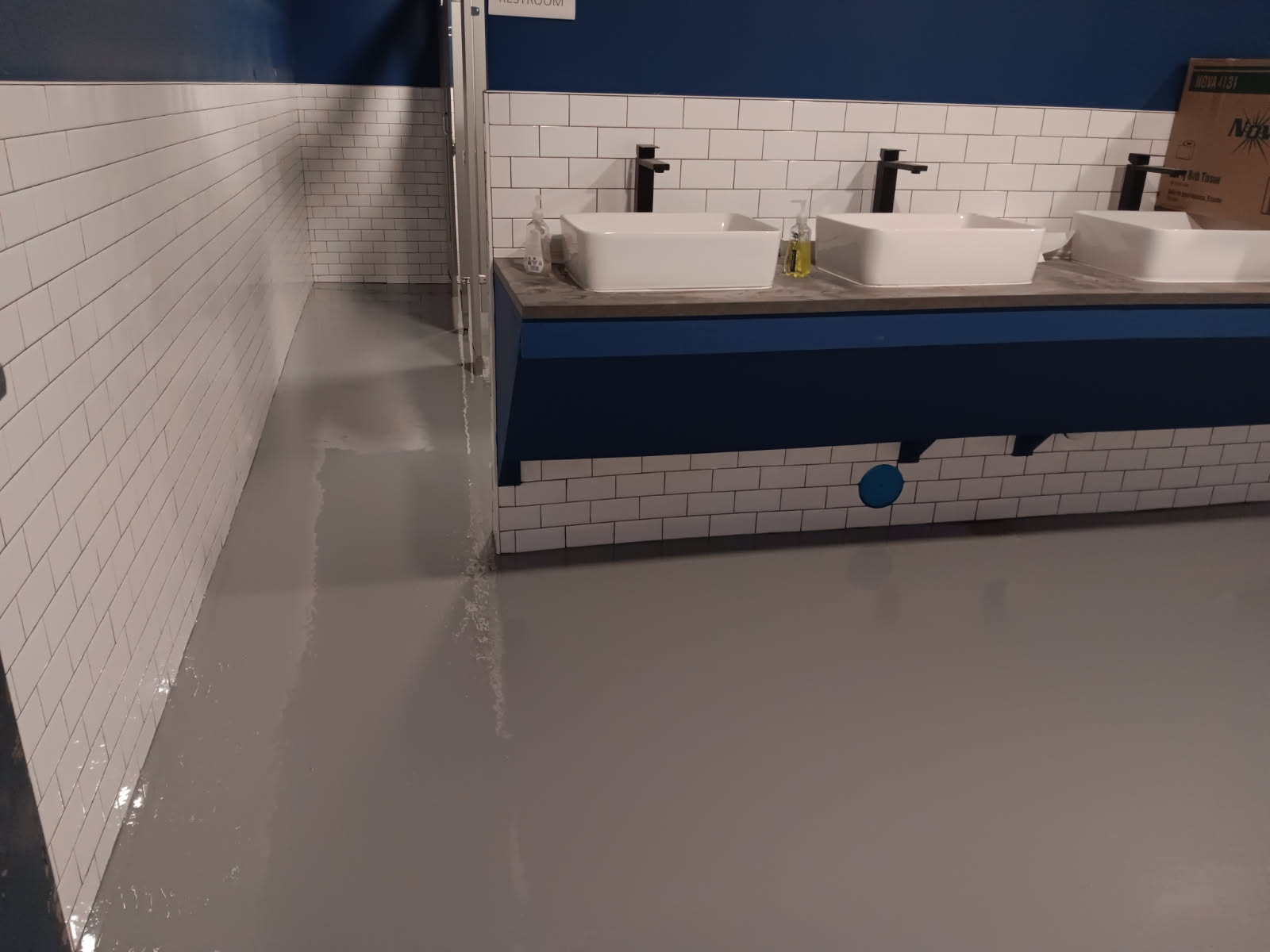 Commercial Restroom Epoxy Floor